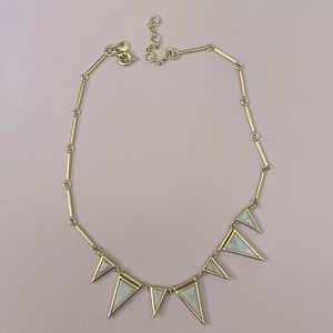 J Crew Triangle Stone Necklace